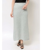 【OUNNOUN】ヘビーリネンナロースカート