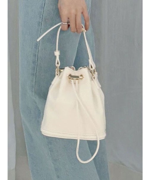 チェーンドローストリングバッグ