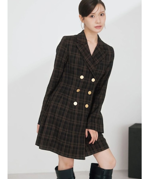 【WEB限定カラーあり】2WAYフィット&フレアジャケットワンピース