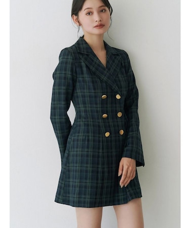 【WEB限定カラーあり】2WAYフィット&フレアジャケットワンピース