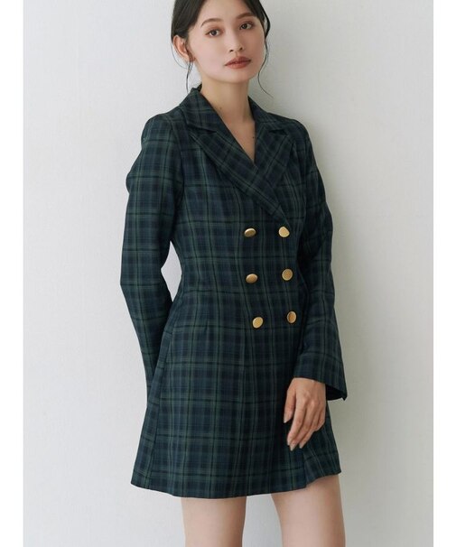 【WEB限定カラーあり】2WAYフィット&フレアジャケットワンピース