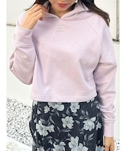裏毛ワンポインロゴパーカ