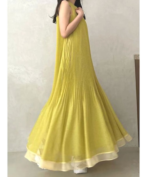 【OUNNOUN】プリーツアメスリテントワンピース