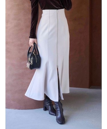 フロントZIPマーメイドスカート