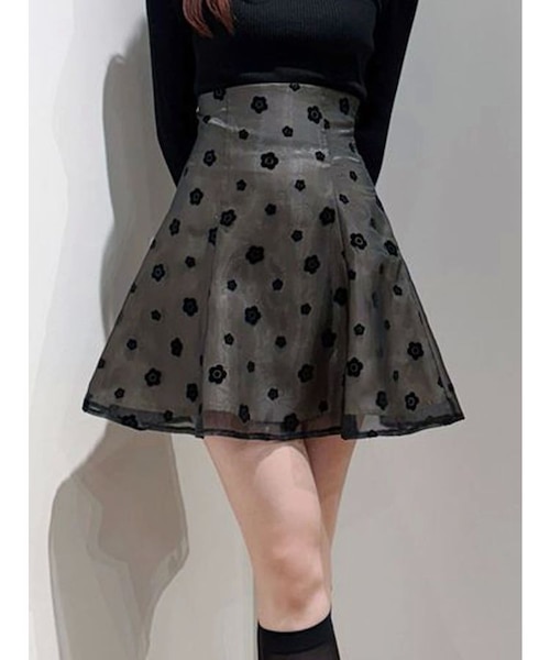 MARY QUANTコラボ】デイジーフロッキープリントバックレースアップ