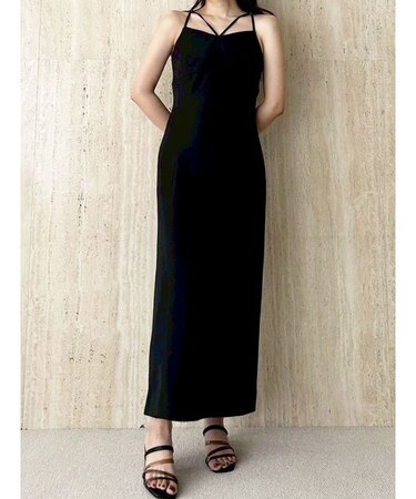 Iラインキャミワンピース