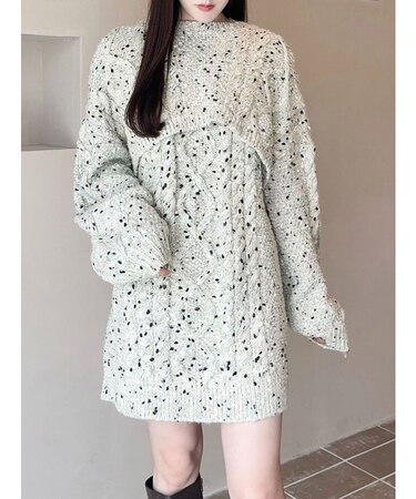 【OUNNOUN】3WAYケーブルチュニック