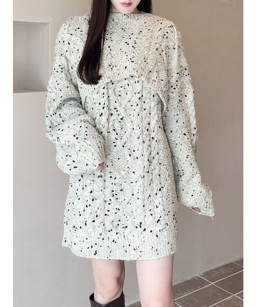 【OUNNOUN】3WAYケーブルチュニック