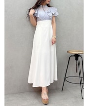 シアーチェックラッフルドッキングワンピース