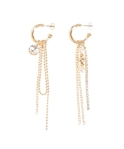 アシメメタルボールピアス