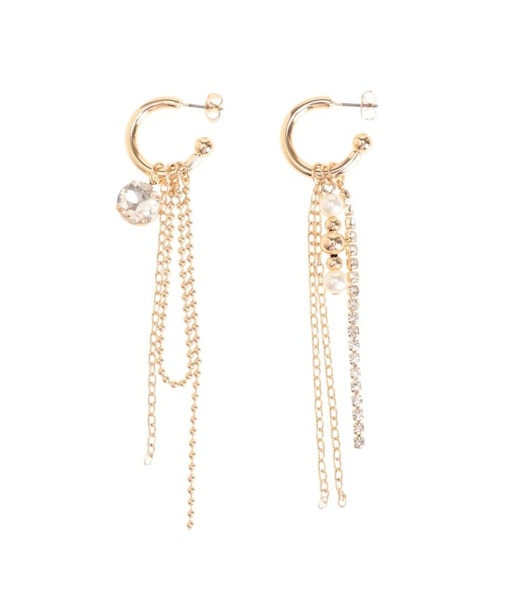 アシメメタルボールピアス