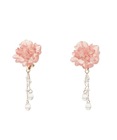 フラワーモチーフイヤリング