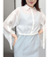 スリットスリーブクロップドシャツ