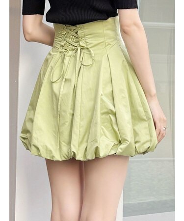 バルーンミニコルセットスカート