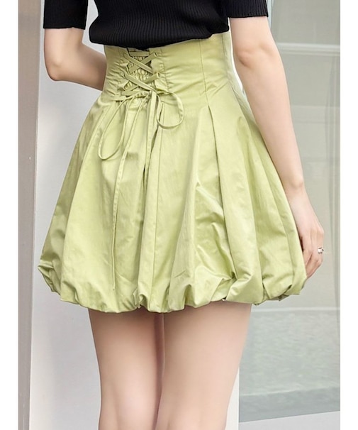 バルーンミニコルセットスカート