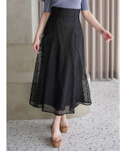 レースフレアコルセットスカート