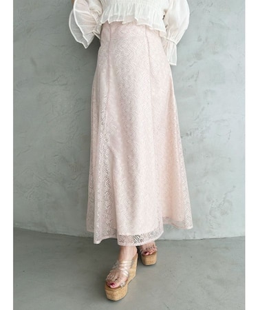 レースフレアコルセットスカート