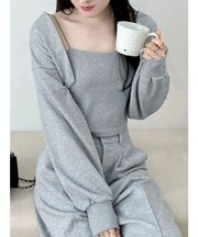 【WEB限定】裏毛キャミアンサンブル