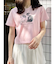 CATプリントリボンTシャツ