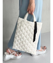 キルティングトートバッグ