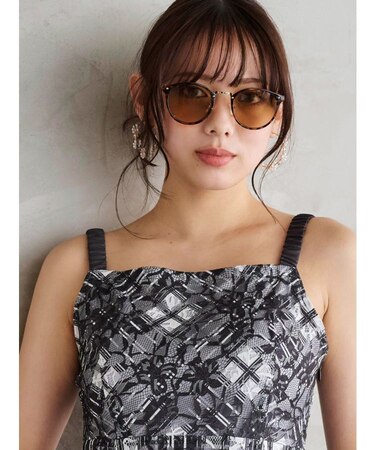 べっ甲調ファッショングラス