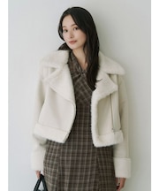 フェイクムートンボンバージャケット