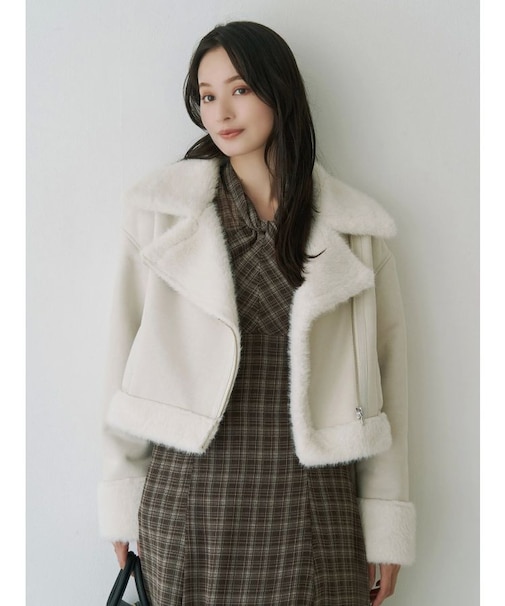 フェイクムートンボンバージャケット