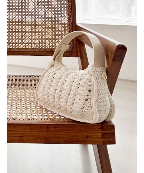 ニットラウンドバッグ