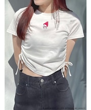 【メロクロコラボ】マイメロディワンポイント刺繍クロップドTシャツ