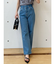 ハイウエストストレートストレッチデニム
