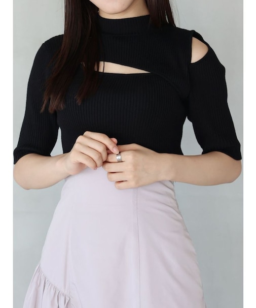 2WAYカットアウトニット