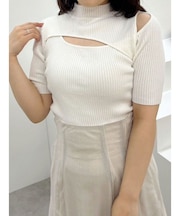 2WAYカットアウトニット