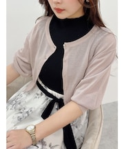 2WAYシアーコンパクトカーディガン