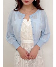 2WAYシアーコンパクトカーディガン