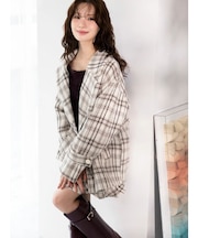 オリジナルロービングチェックPコート