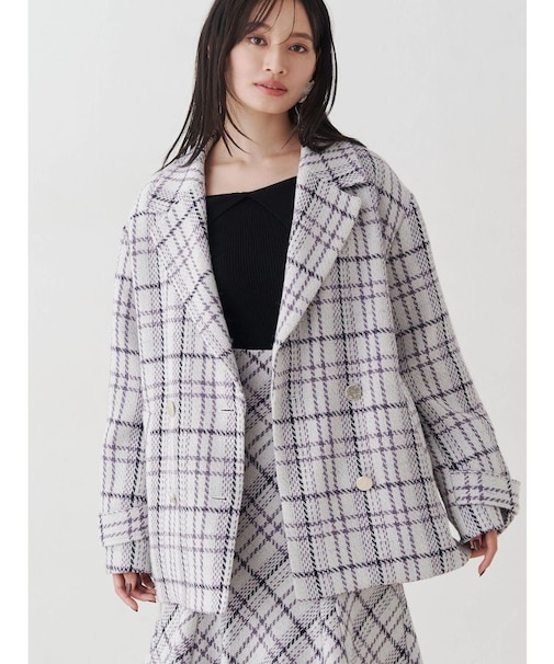 オリジナルロービングチェックPコート