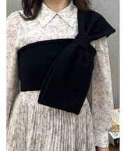 ビッグリボンニットビスチェ