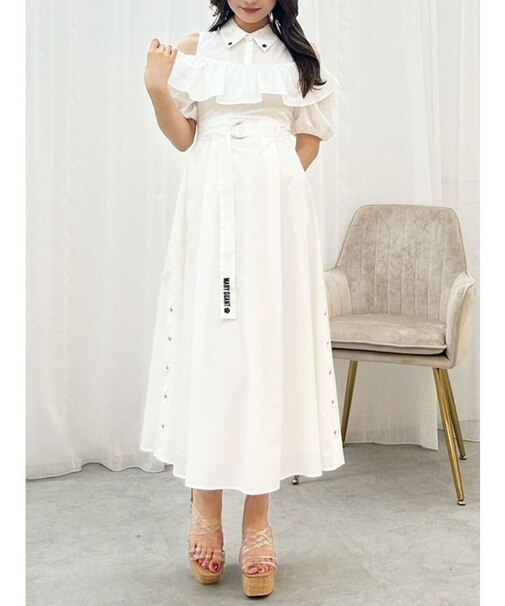 【MARY QUANTコラボ】ラッフルシャツワンピース