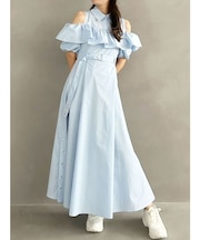 【MARY QUANTコラボ】ラッフルシャツワンピース