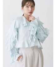 ラッフルブラウス