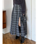 オリジナルチェックプリーツレイヤードスカート