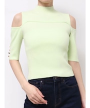 ビスチェ風カットアウトニット