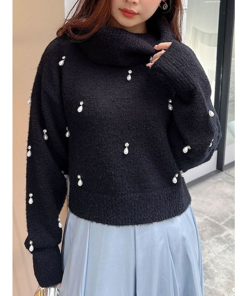 ドロップパールニット