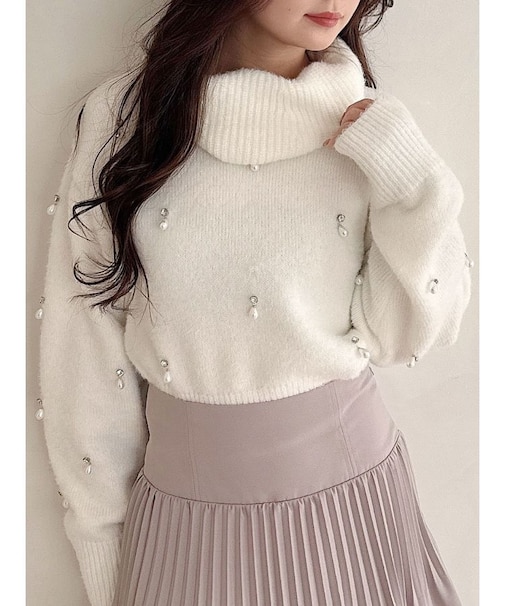 ドロップパールニット