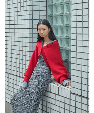 【OUNNOUN】シュリンクシャーリングキャミワンピース