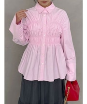 【OUNNOUN】ビスチェシャーリングシャツ
