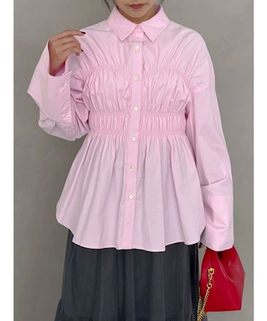 【OUNNOUN】ビスチェシャーリングシャツ