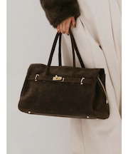 【MILLELA FIRENZE】スエードハンドバッグ
