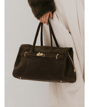 【MILLELA FIRENZE】スエードハンドバッグ