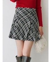 オリジナルロービングチェックミニスカパン